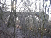 Viadukt na Technickm cviiti (oblouky na pravm behu), stav z ledna 2006
