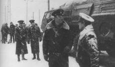 Odsun prvnch kus techniky 122. rb k likvidaci do SSSR, Hranice na Morav, 25.2.1988