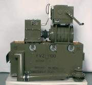 Filtroventilační zařízení FVZ-100, instalované na přepravní bedně